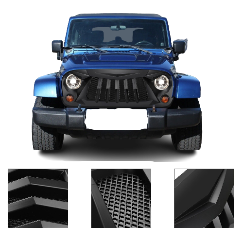 2007-2018 Jeep Wrangler JK JKU Front Grille