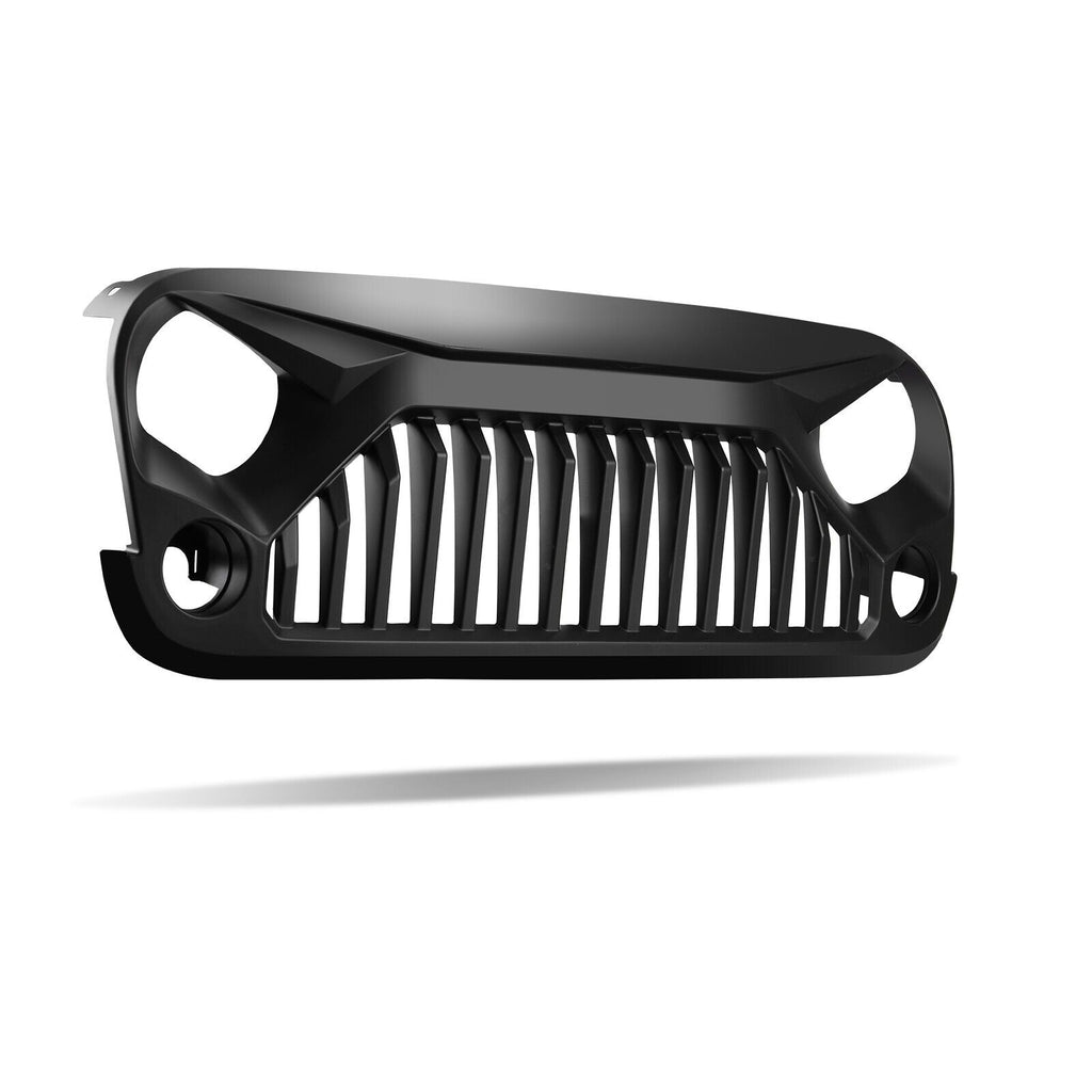 2007 - 2018 Jeep Wrangler JK Front Bumper Grille Grille Matte Black